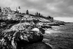 Pemaquid Point Lighthouse and Its Unique Rock Formations in Main
